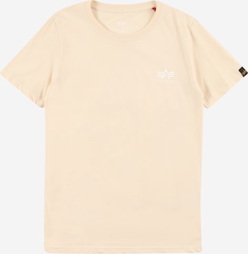 ALPHA INDUSTRIES T-shirt i beige: framsida
