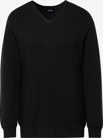 Goldner Pullover in Schwarz: predná strana