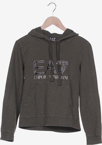 EA7 Emporio Armani Sweatshirt & Zip-Up Hoodie in S in Green: front