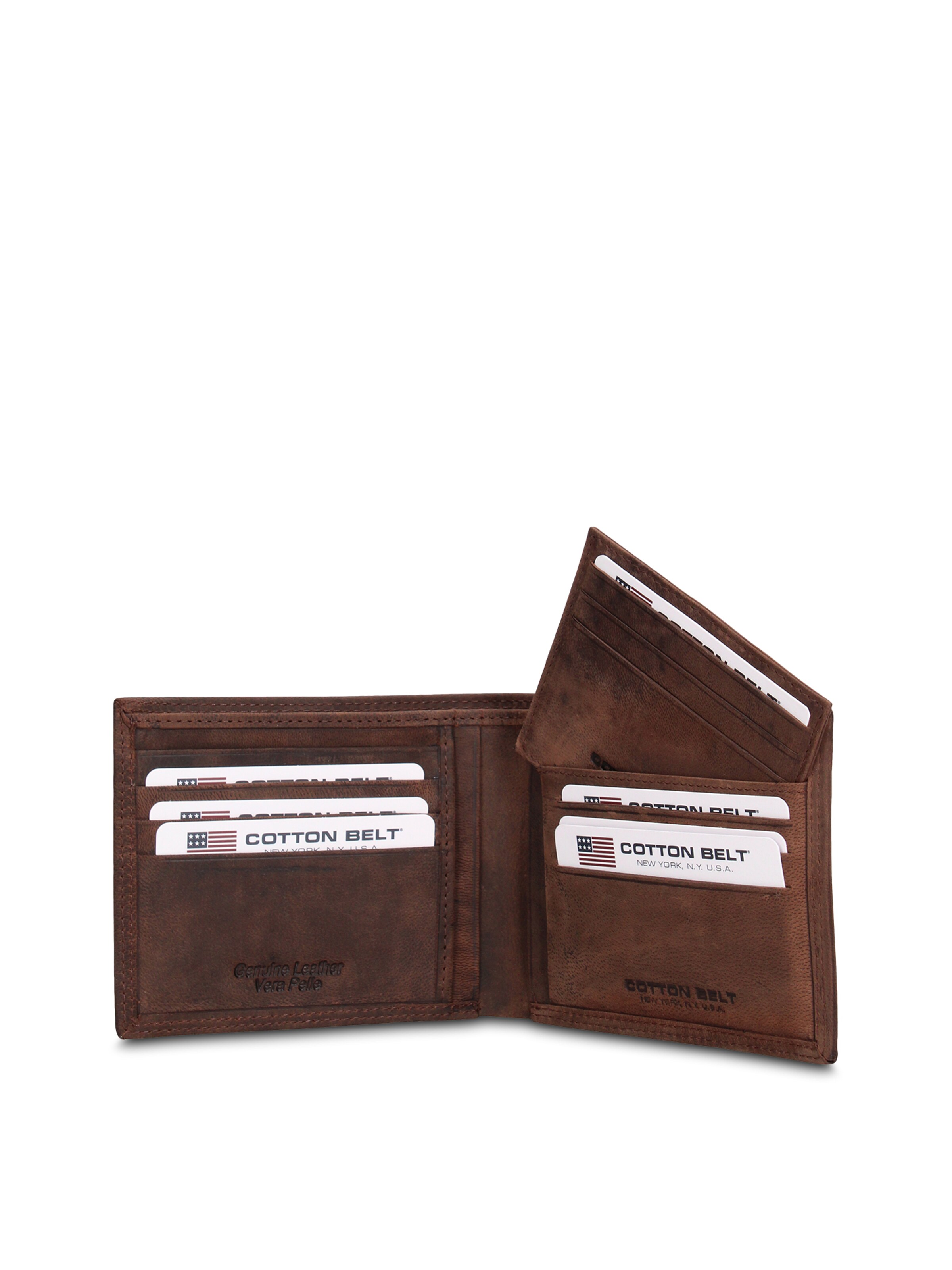 Portamonete di cotton belt in marrone