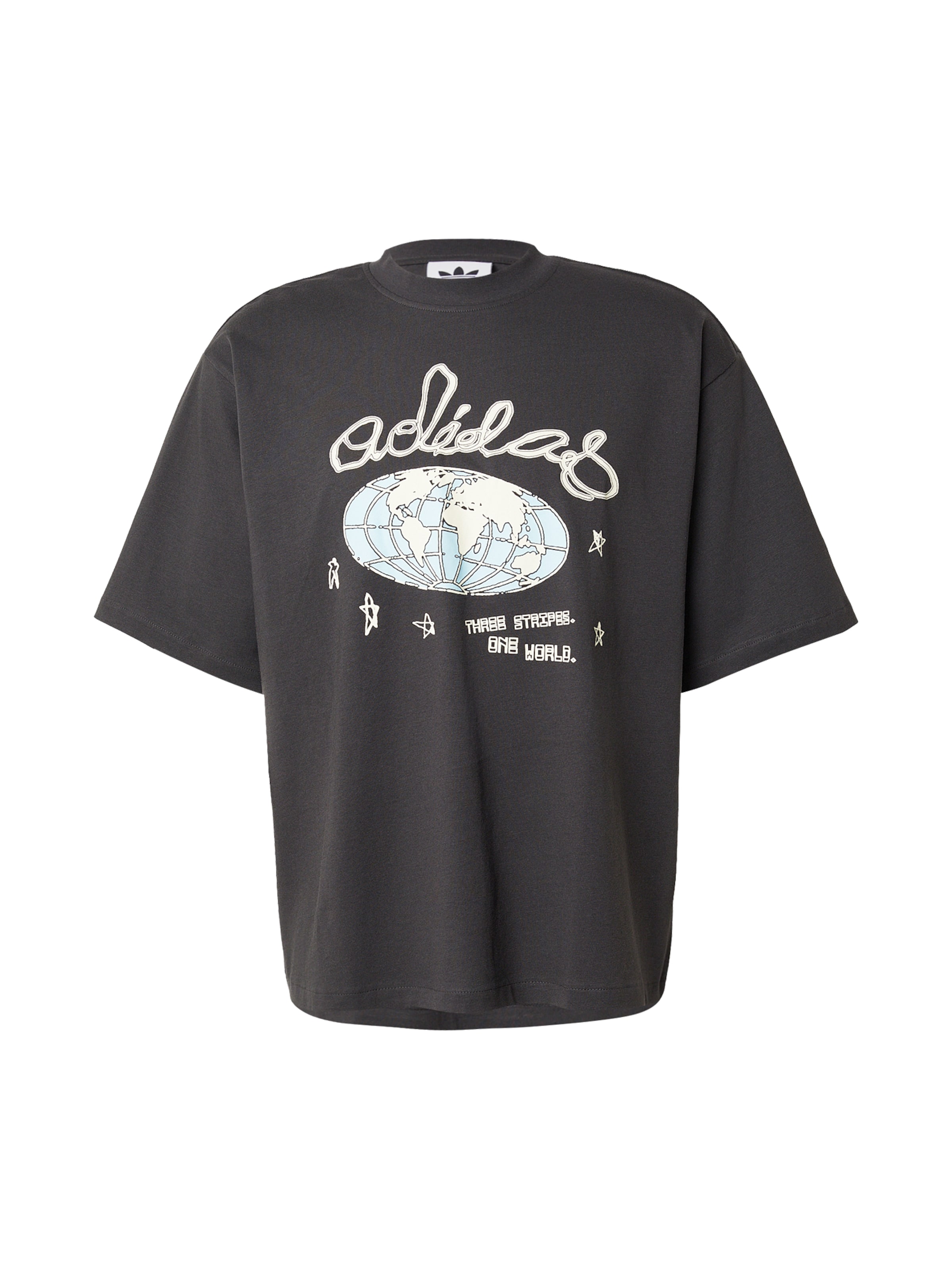 ADIDAS ORIGINALS Tričko 'ONE WORLD' - Čierna: predná strana