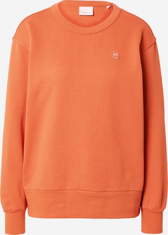 KnowledgeCotton Apparel Sweatshirt 'DAPHNE' in Oranje: voorkant