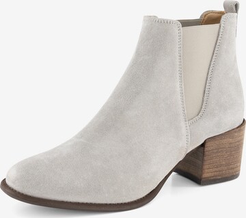 NoGRZ Chelsea boots 'G.Quarenghi' in Grijs: voorkant