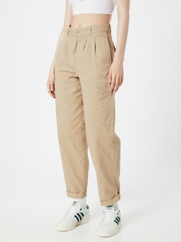 Carhartt WIP - Tapered Pantalón cargo 'W' Collins Pant' en beige: frente