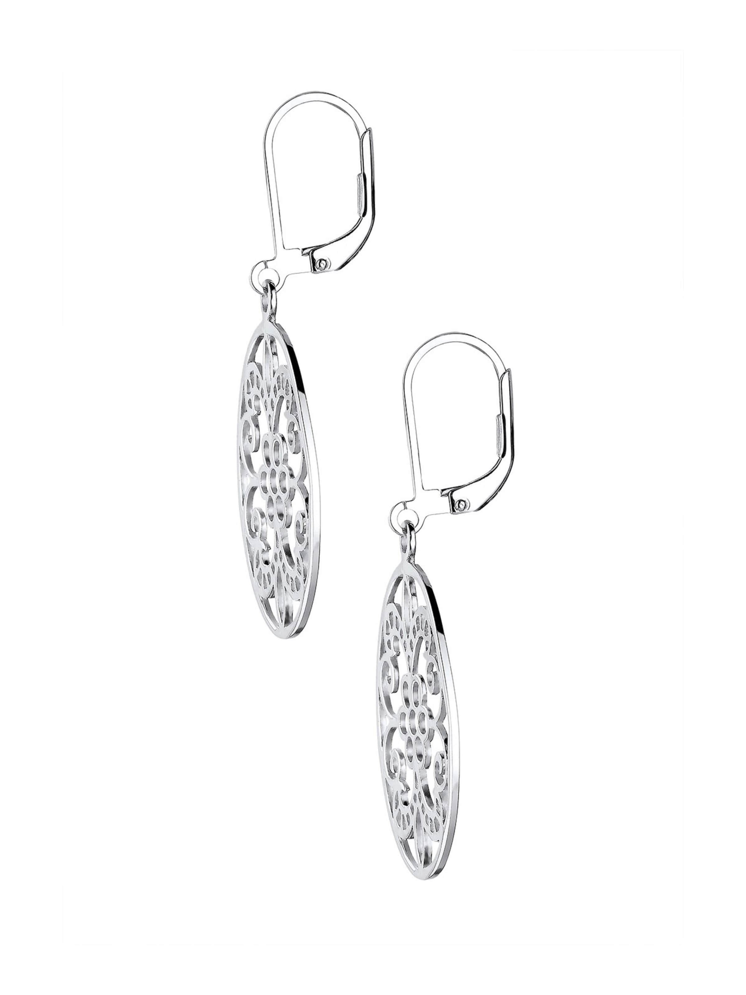 sidabrinė ELLI Auskarai 'Ornament'