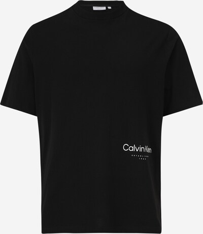 Calvin Klein Big & Tall T-Shirt en noir / blanc, Vue avec produit