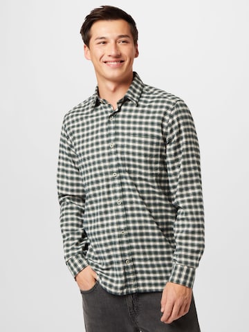 s.Oliver Regular fit Button Up Shirt in Green: front