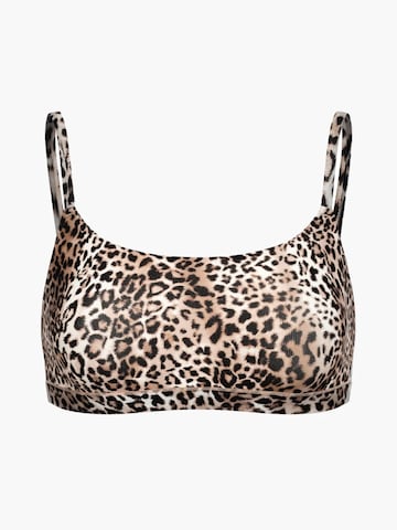 cfab (formerly creamy fabrics) Bygelfri Behå 'Scoop Bralette' i beige: framsida