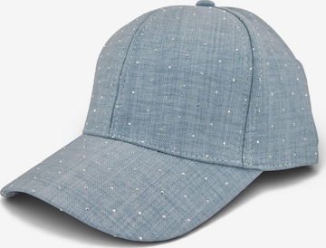 styleBREAKER Cap 'Baseball Cap Strass Glitzer Steine' in Blue: front