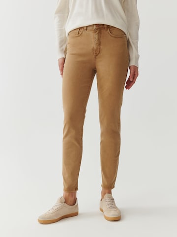 TATUUM Slim fit Pants 'ROMIKI' in Brown: front