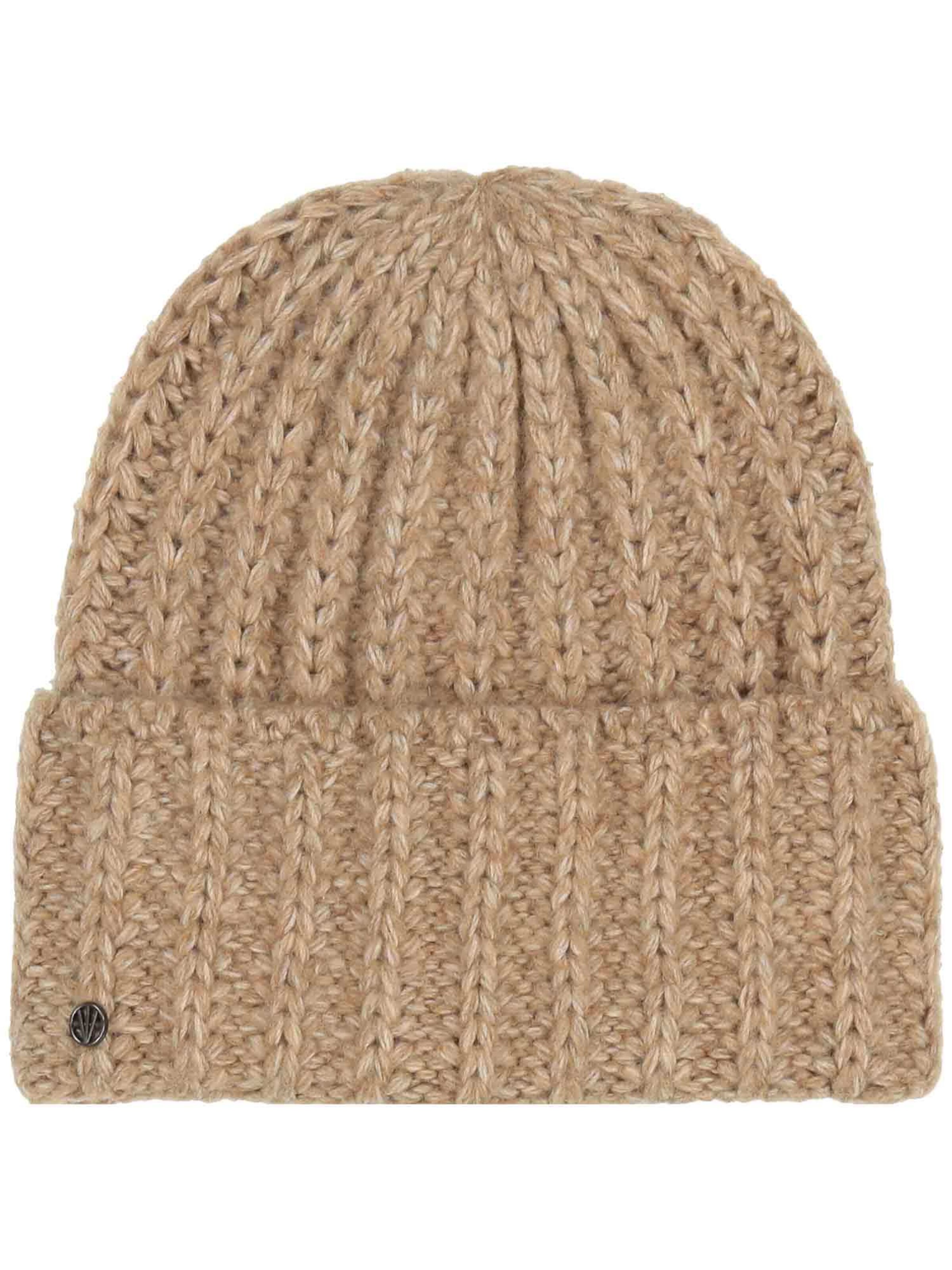 LOEVENICH Mütze in Beige: Vorderseite