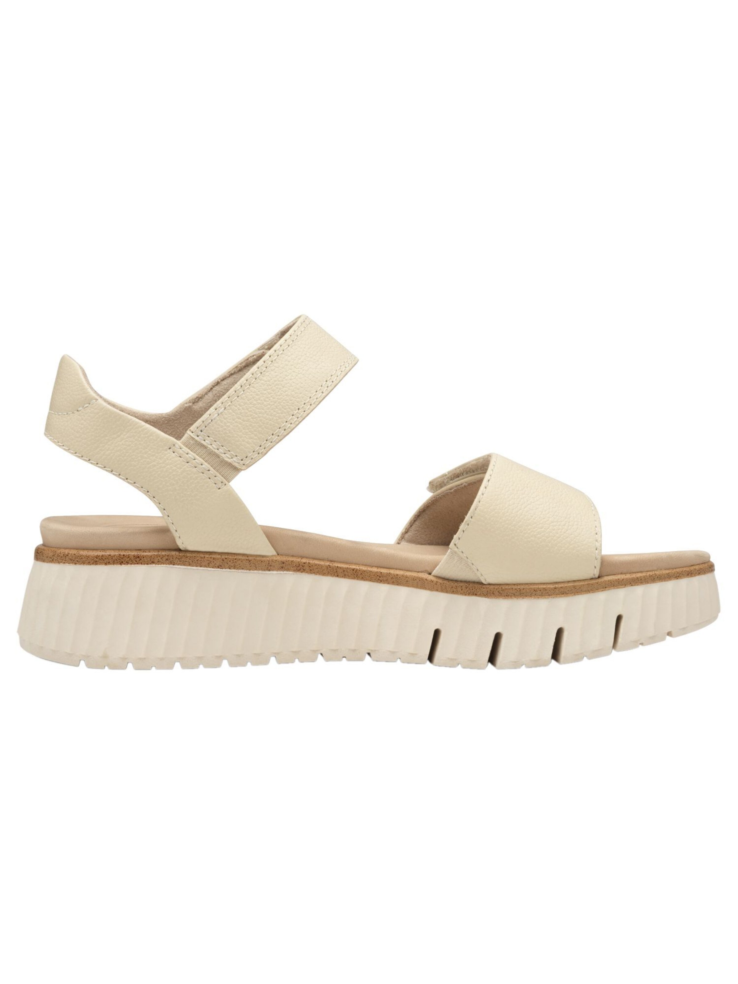 Tamaris Wide Fit Sandals in Beige