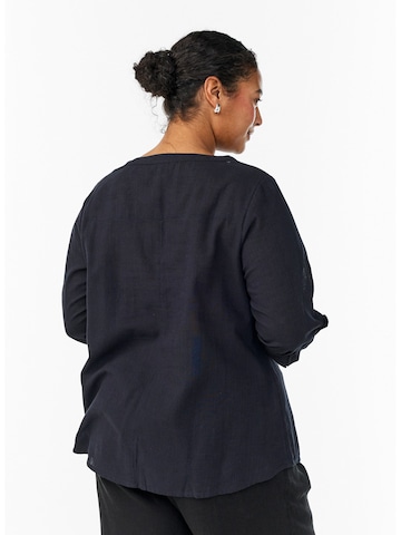 Zizzi Bluse 'Cananna' in Schwarz