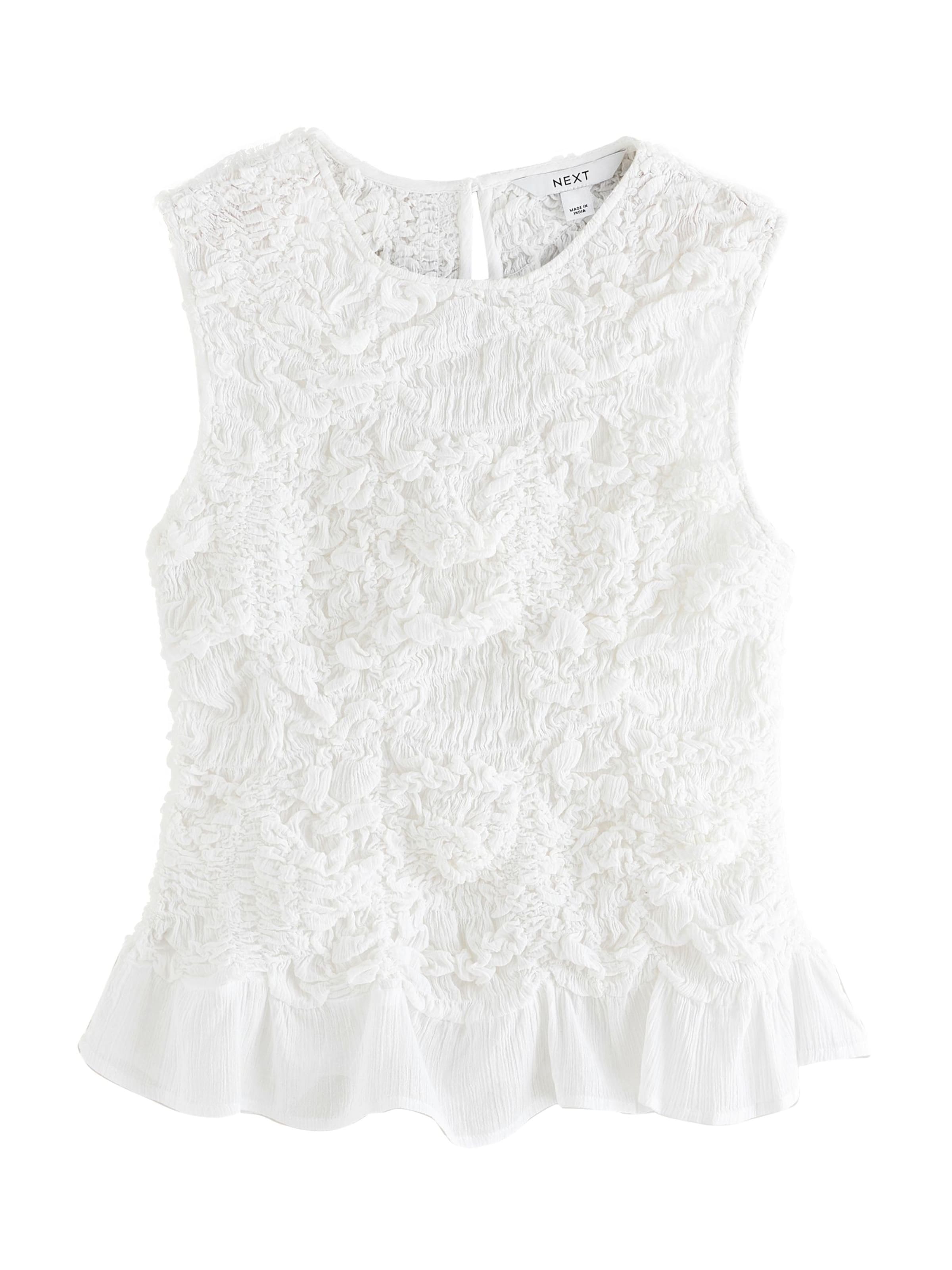 Next Haut en XXS en blanc, Vue avec produit