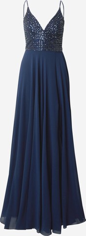 mascara Evening Dress in Blue: front