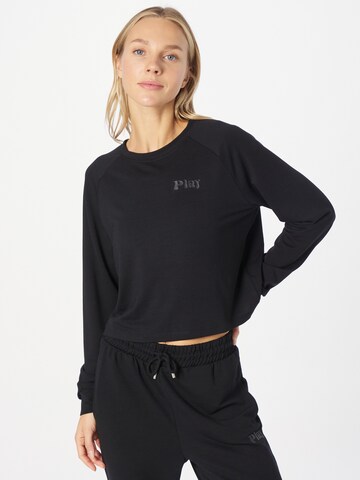 ONLY PLAY Athletic Sweatshirt 'FREI' in Black: front