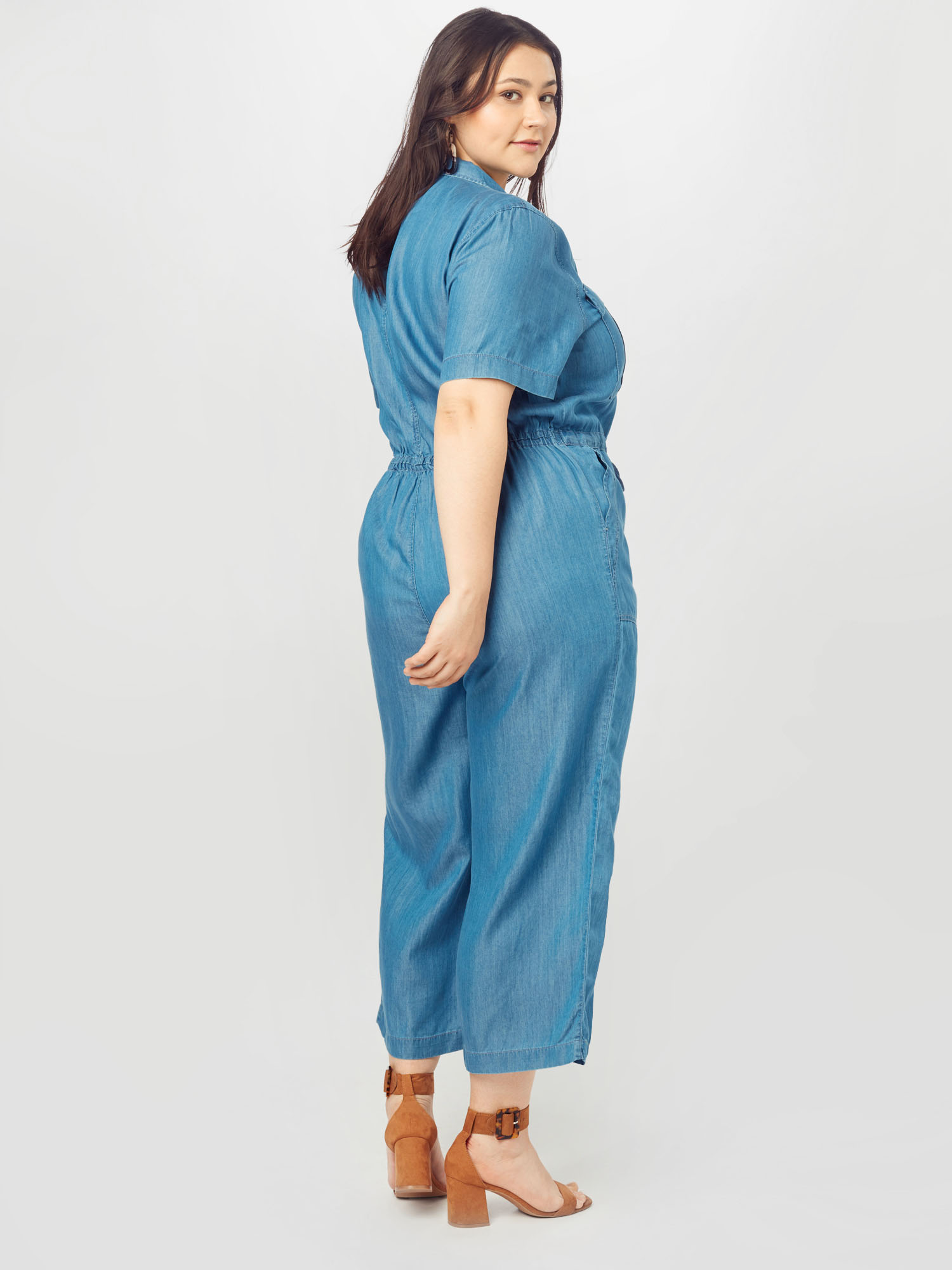 1okky Donna Rock Your Curves by Angelina K. Tuta jumpsuit in Blu 