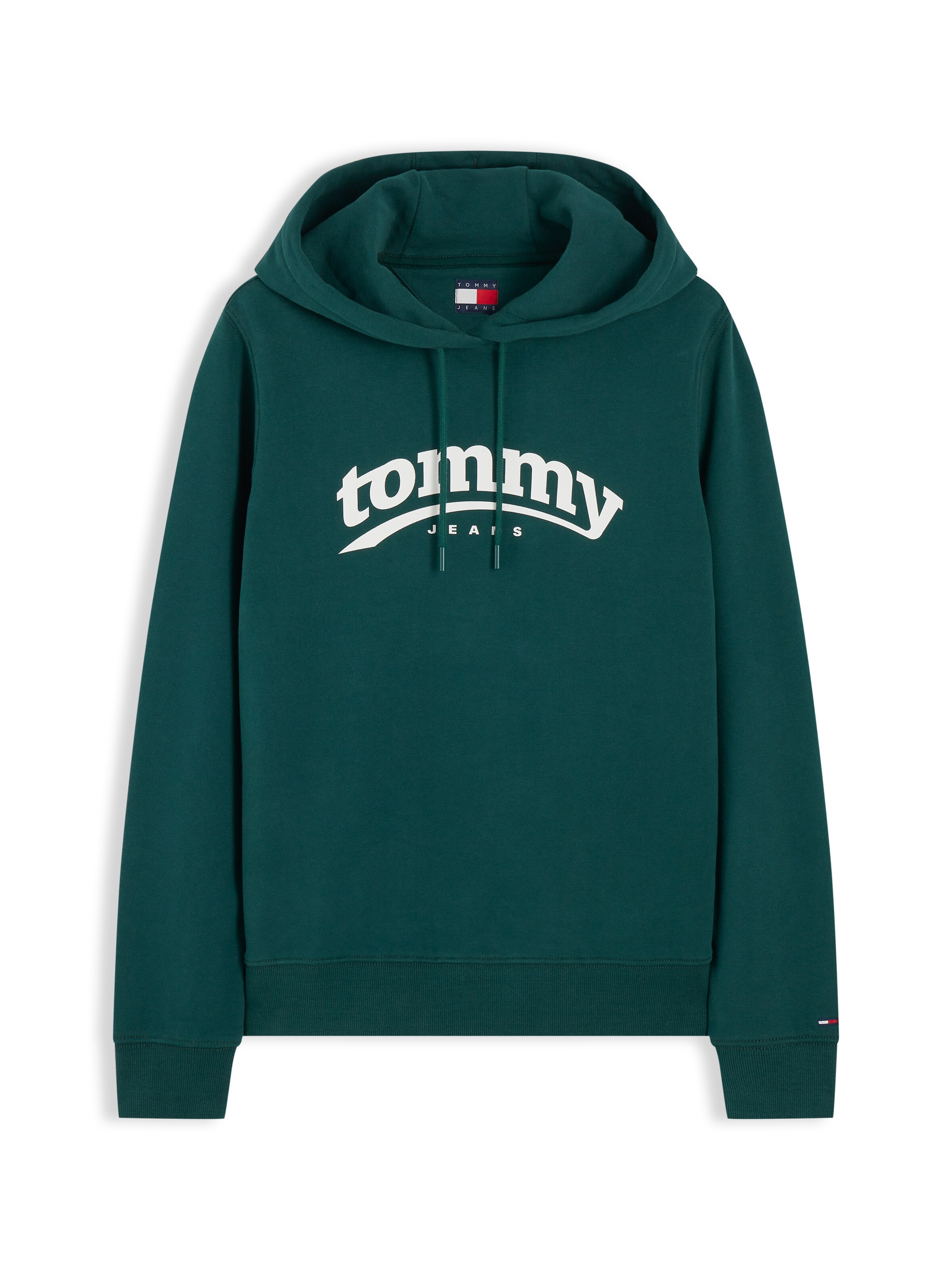 Tommy Jeans Sweatshirt 'ESS' in Grün: Vorderseite