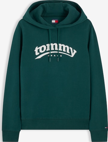 Tommy Jeans Sweatshirt 'ESS' in Grün: Vorderseite