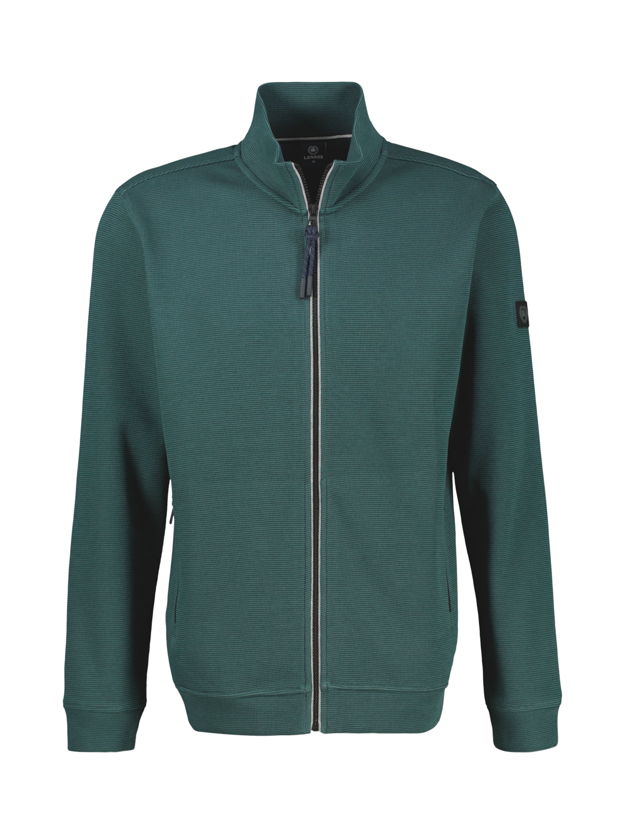 LERROS Sweatvest in Groen: voorkant