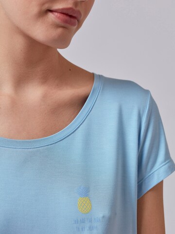 Skiny - Camiseta para dormir 'Festival Vibe' en azul