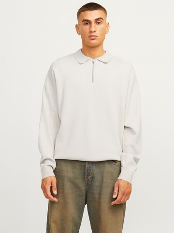 JACK & JONES Pullover 'JCORzker' in Grau: Vorderseite