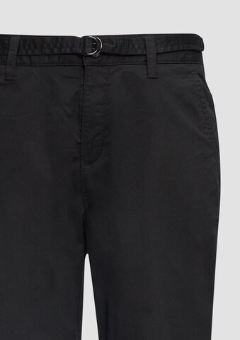 s.Oliver Tapered Chino trousers in Black