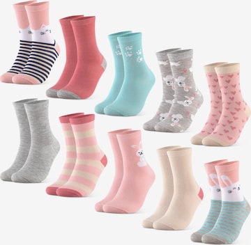 Occulto Socks 'Fantasia' in Pink: front