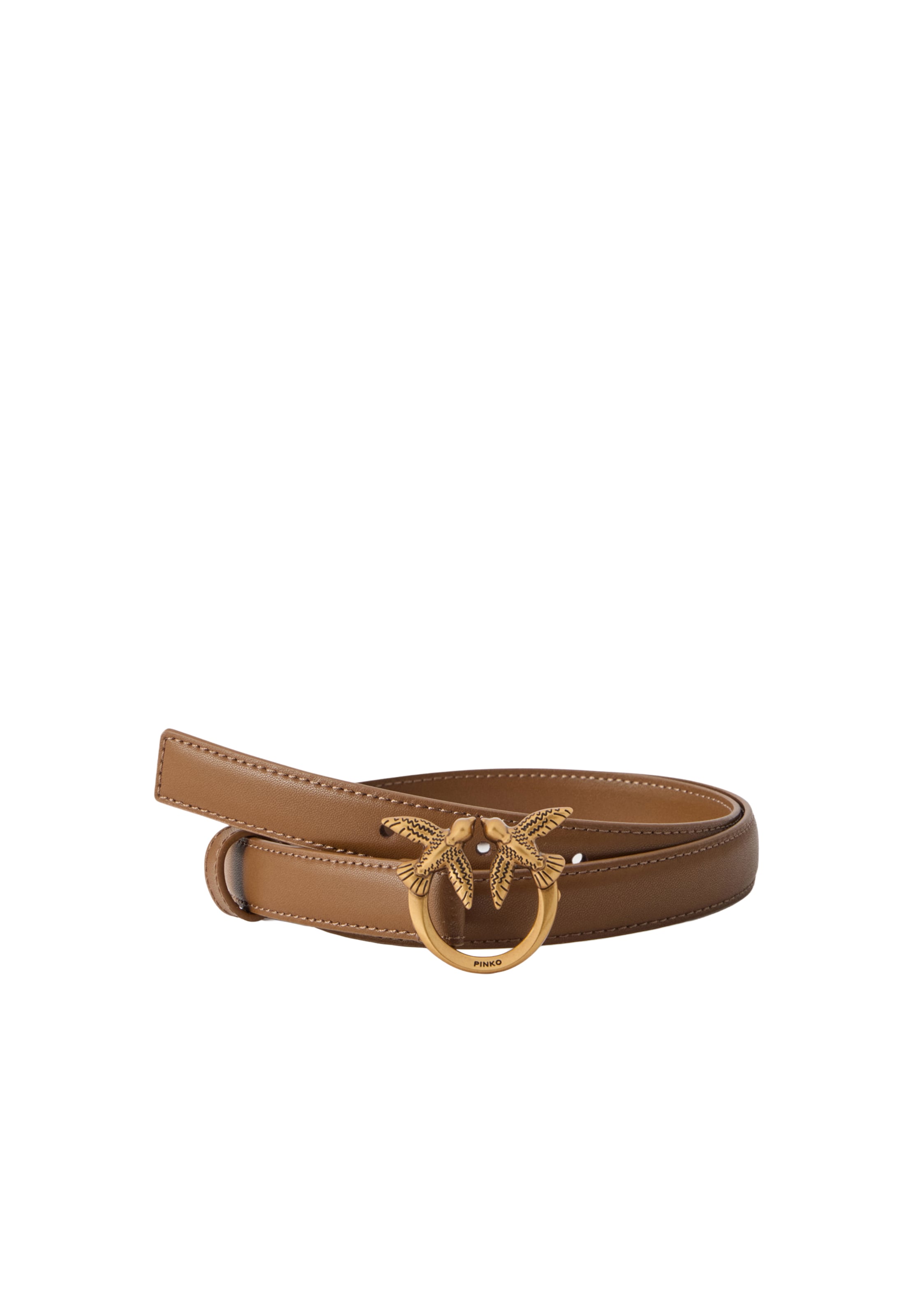 PINKO Belt 'LOVE BERRY' in Brown: front