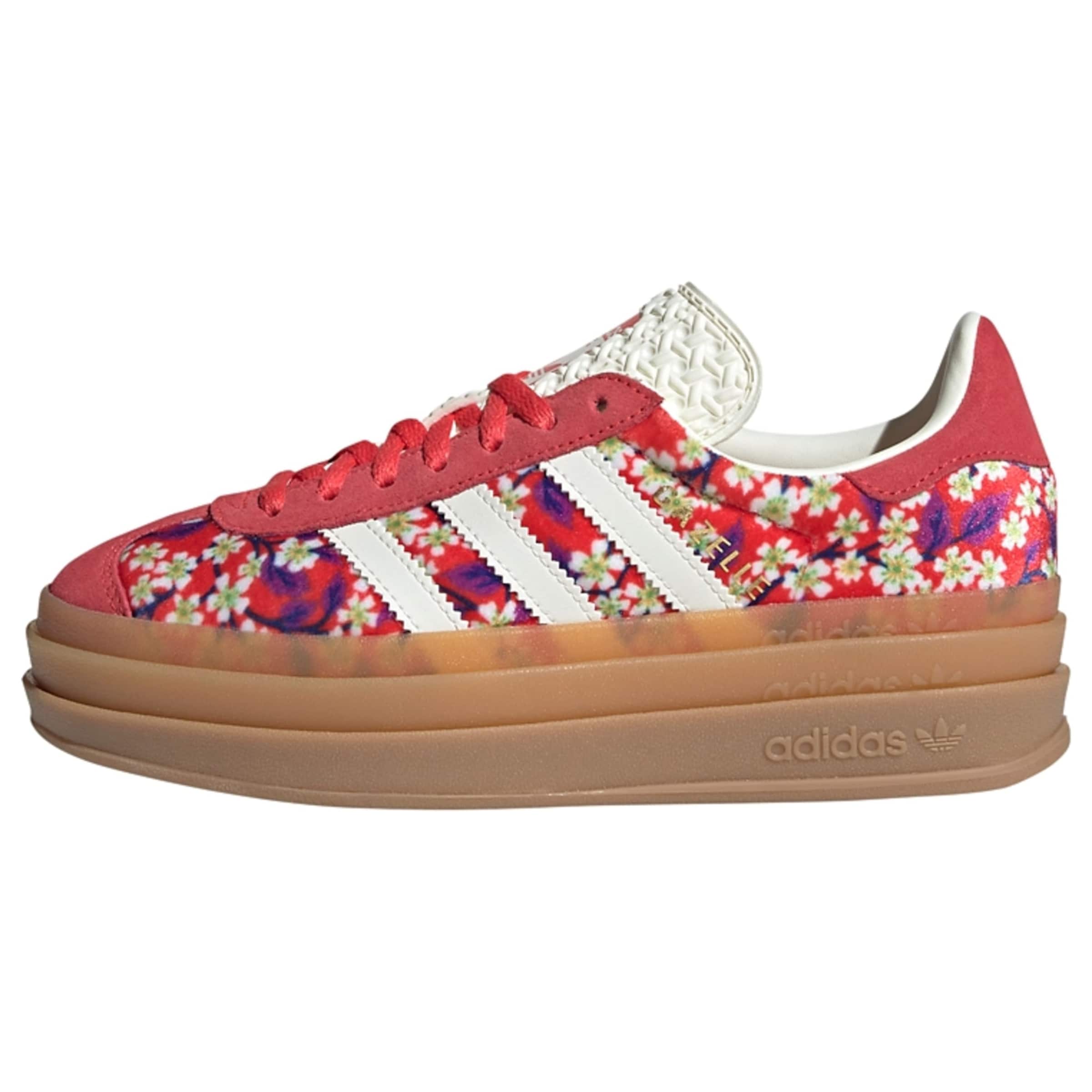 Baskets 'Gazelle Bold x Liberty London' ADIDAS ORIGINALS en rouge : devant