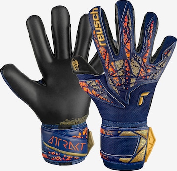 REUSCH Athletic Gloves 'Attrakt Gold X' in Blue: front