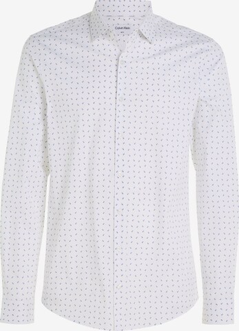 Calvin Klein Regular fit Button Up Shirt in White: front