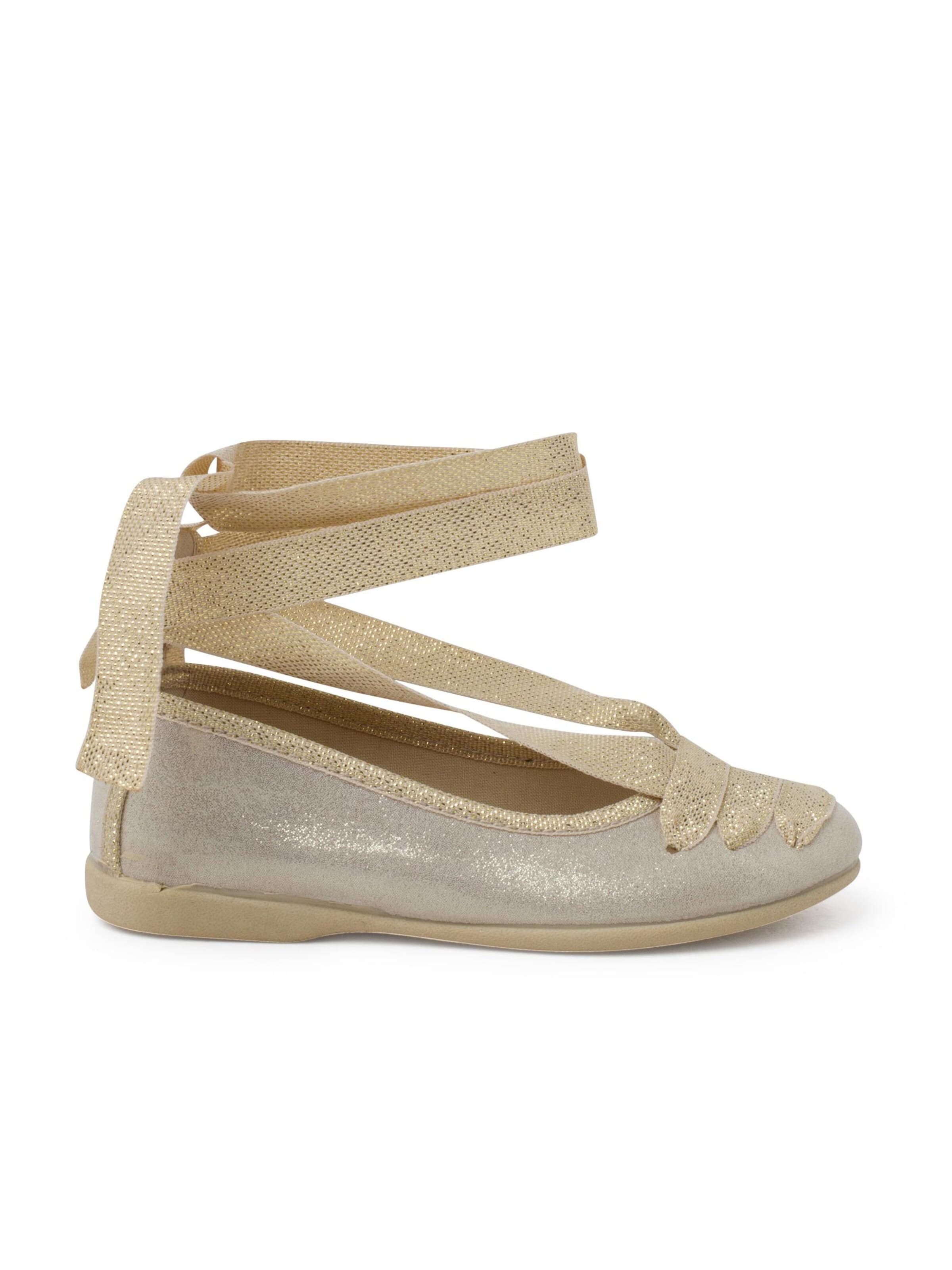Pisamonas Ballet Flats in Gold