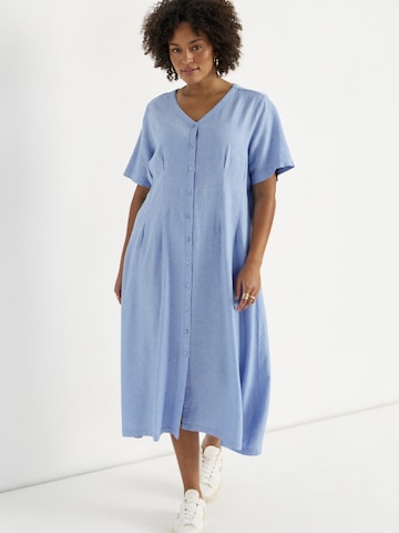 Cellbes of Sweden Jurk in Blauw: voorkant