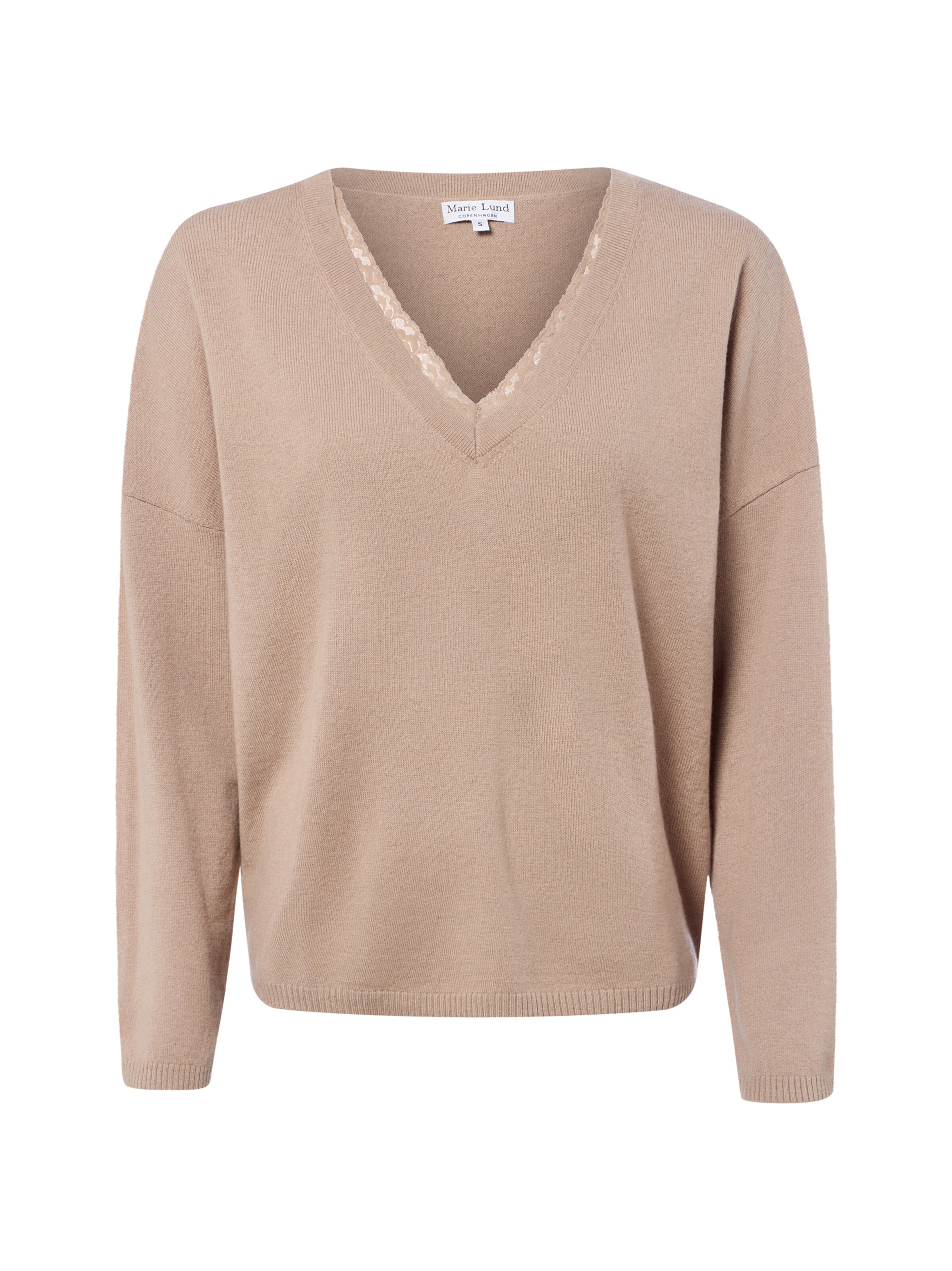 Pull-over Marie Lund en beige : devant
