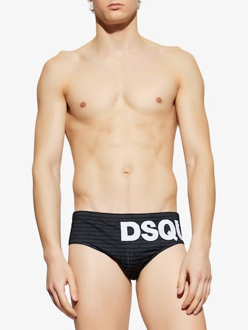 DSQUARED2 - Calções de banho em preto: frente