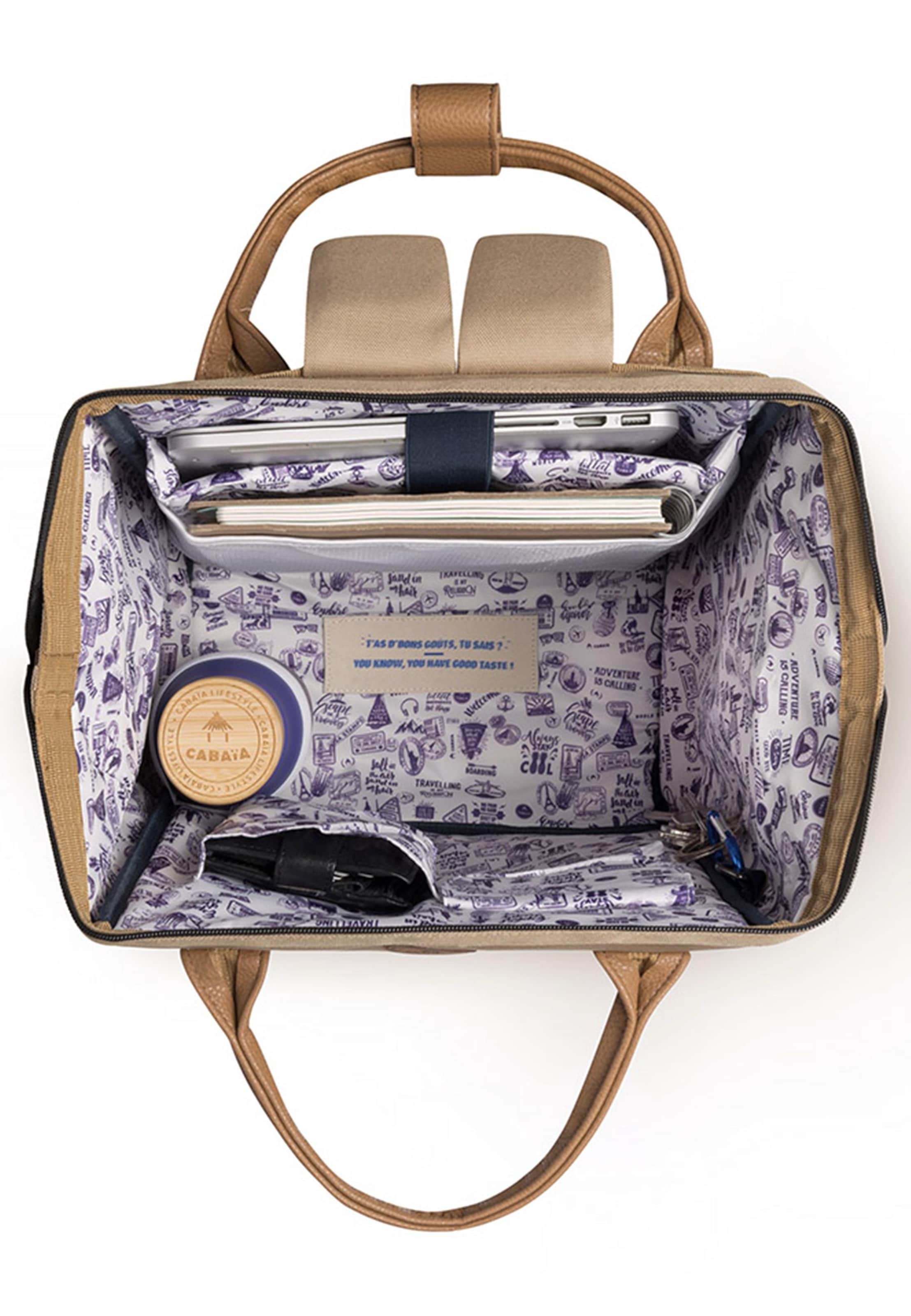 Cabaia Backpack 'Small' in Beige