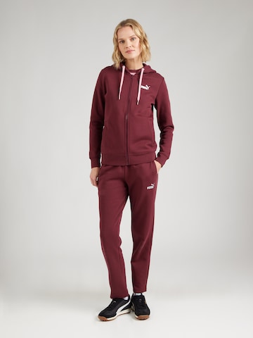 PUMA Тренировочный костюм в Красный: спереди