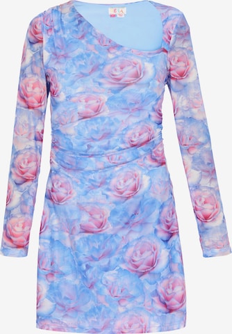 Robe IZIA en bleu : devant