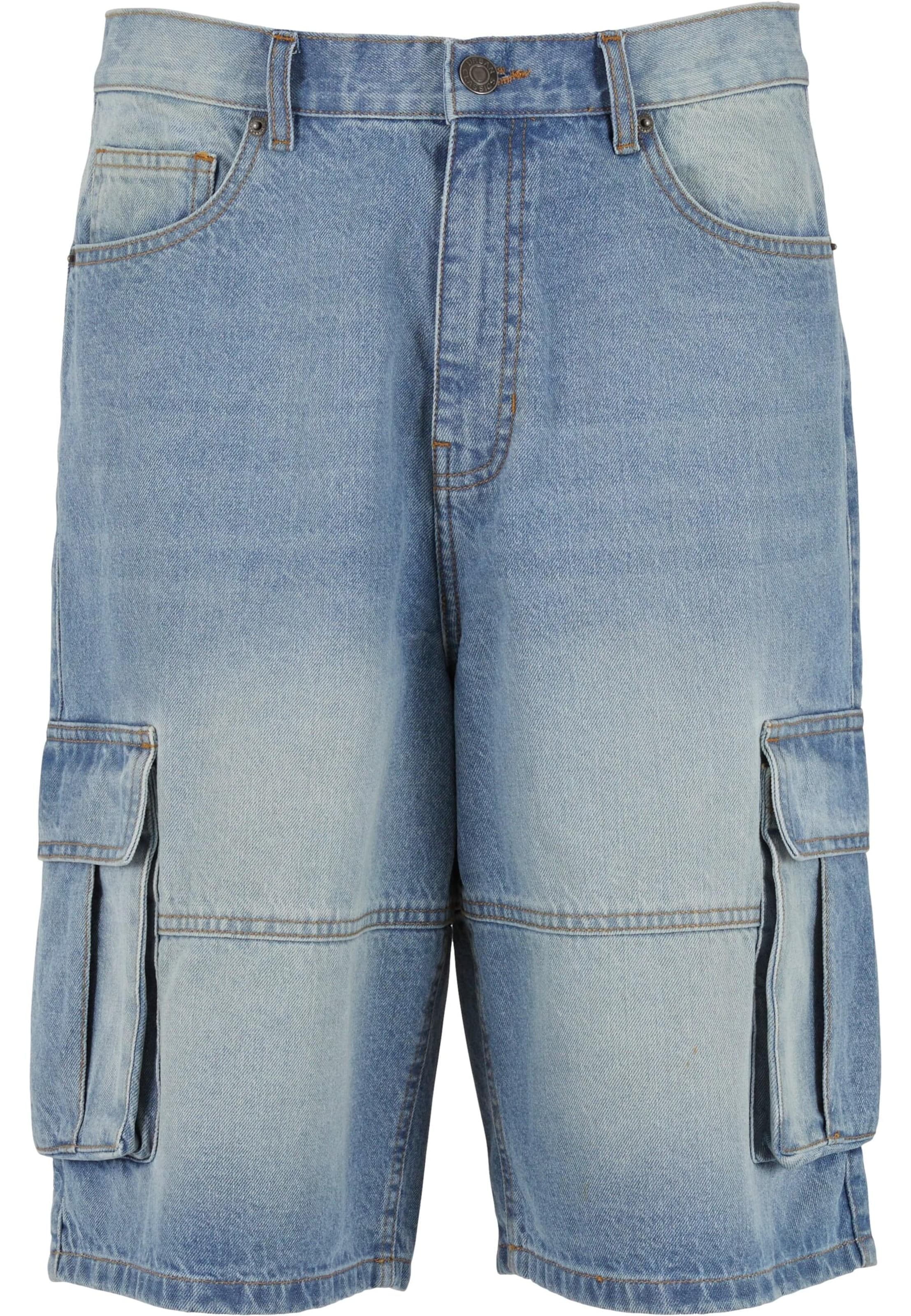 Urban Classics Regular Панталон ' ' в синьо: отпред