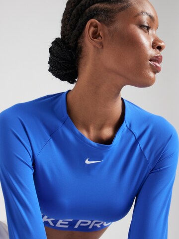 NIKE Funktionsbluse 'PRO' i blå