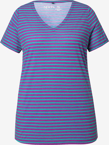 T-shirt oversize Ulla Popken en violet : devant