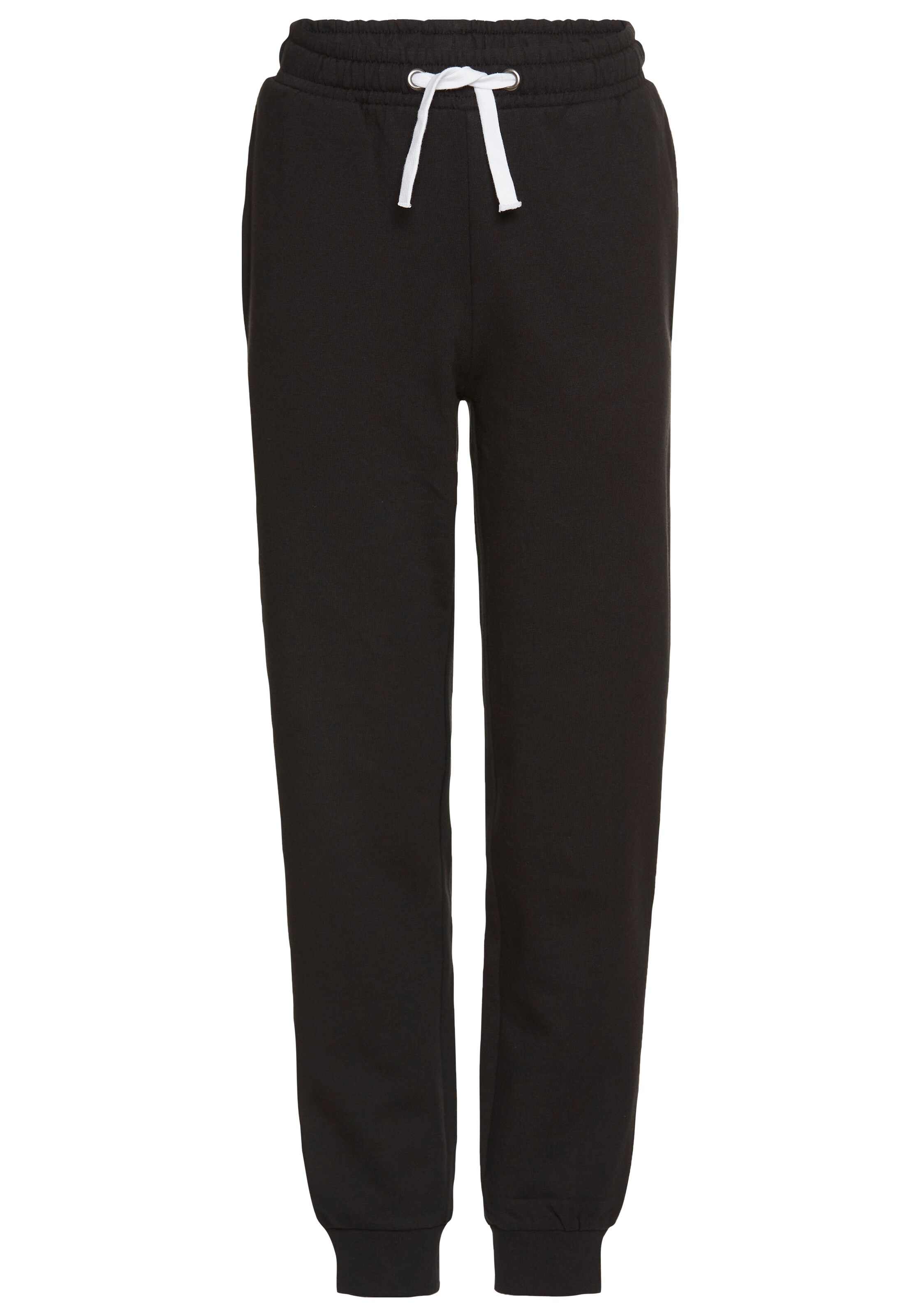 KangaROOS Tapered Pants in Black: front