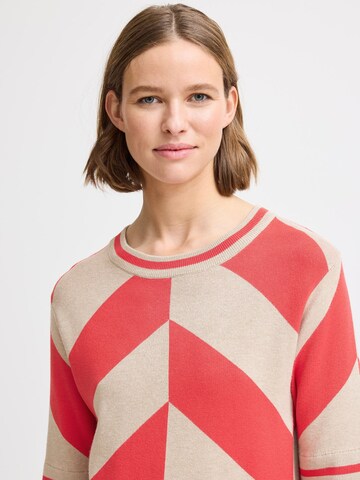 Pull-over ' BYMMMORLA SS GEOMETRIC ' b.young en rouge