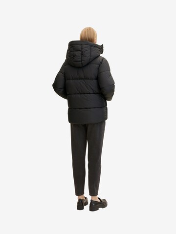 TOM TAILOR Winter Jacket in Black