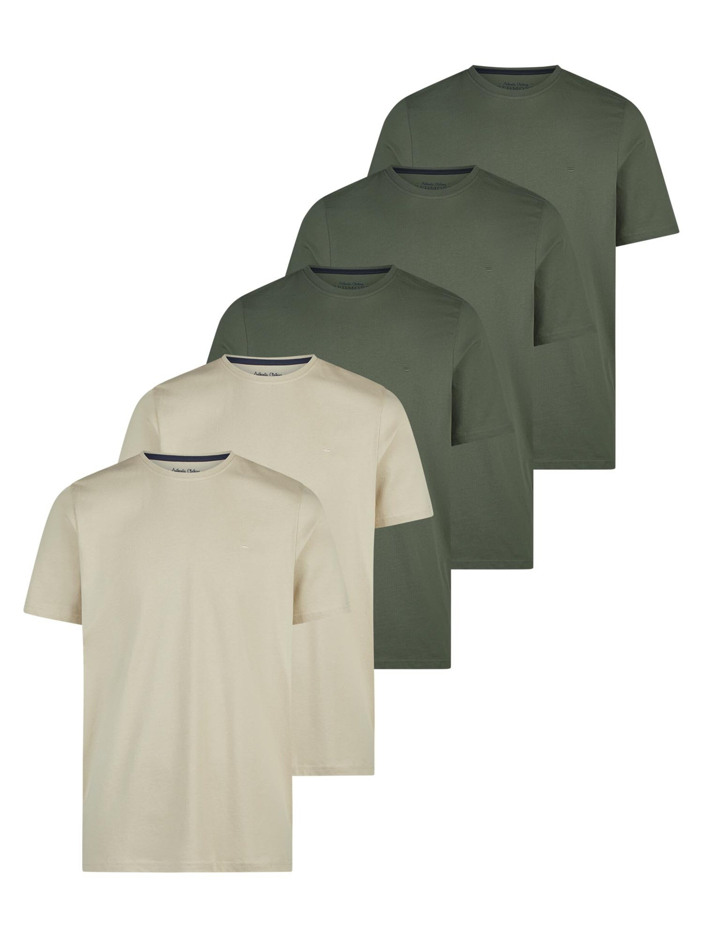 redmond Shirt 'Basic'‌‌‌‌‌ in Grün: Vorderseite