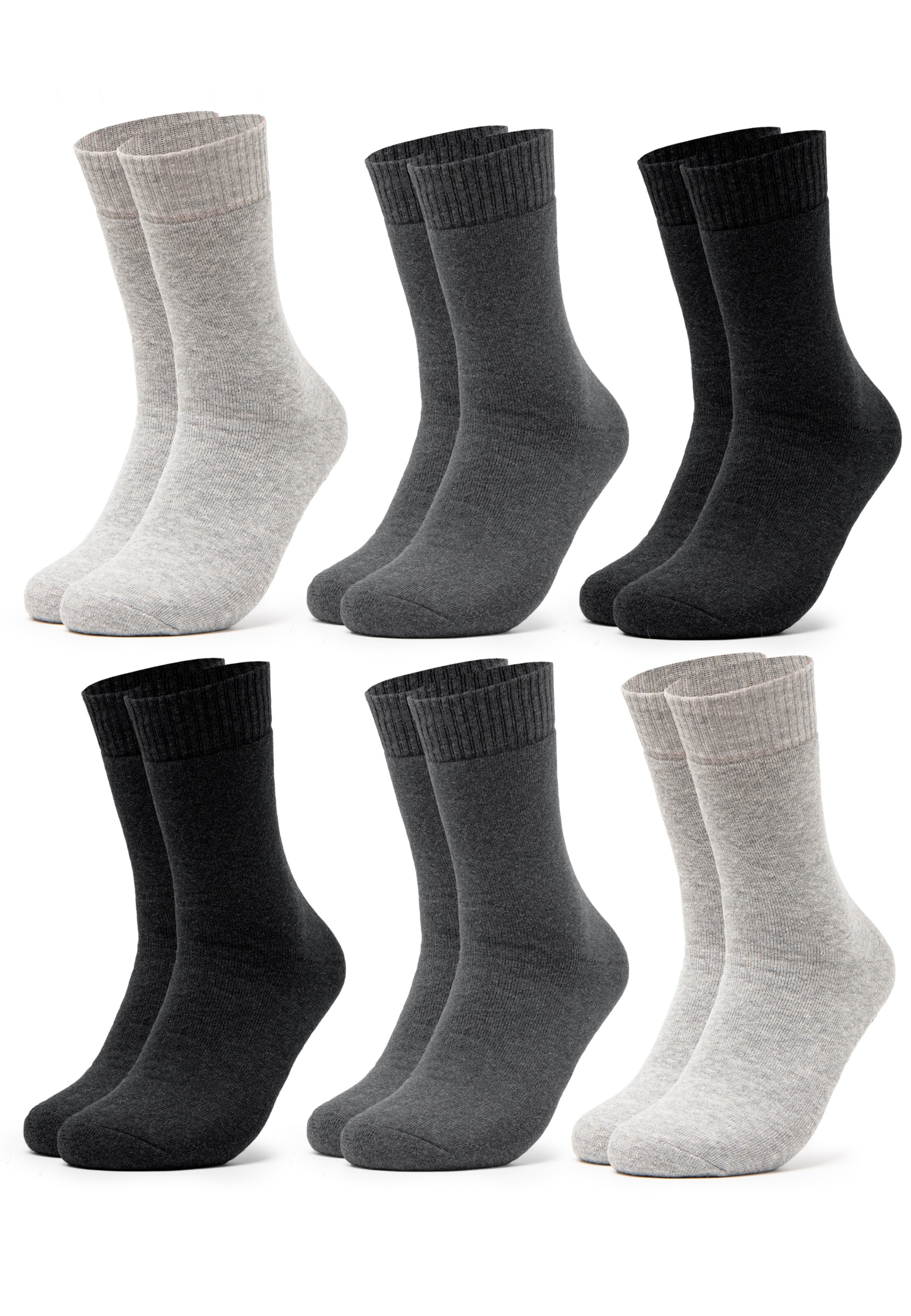 Occulto Socks 'Bille' in Grey: front