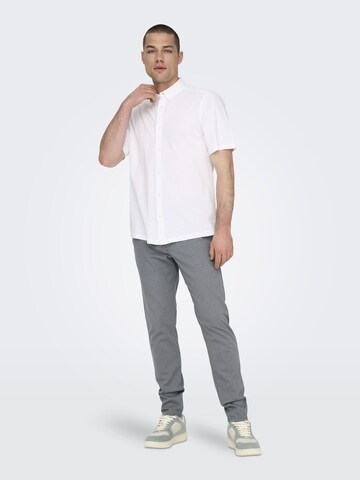 Only & Sons Слим Брюки-чинос 'ONSMark Pete' в Серый