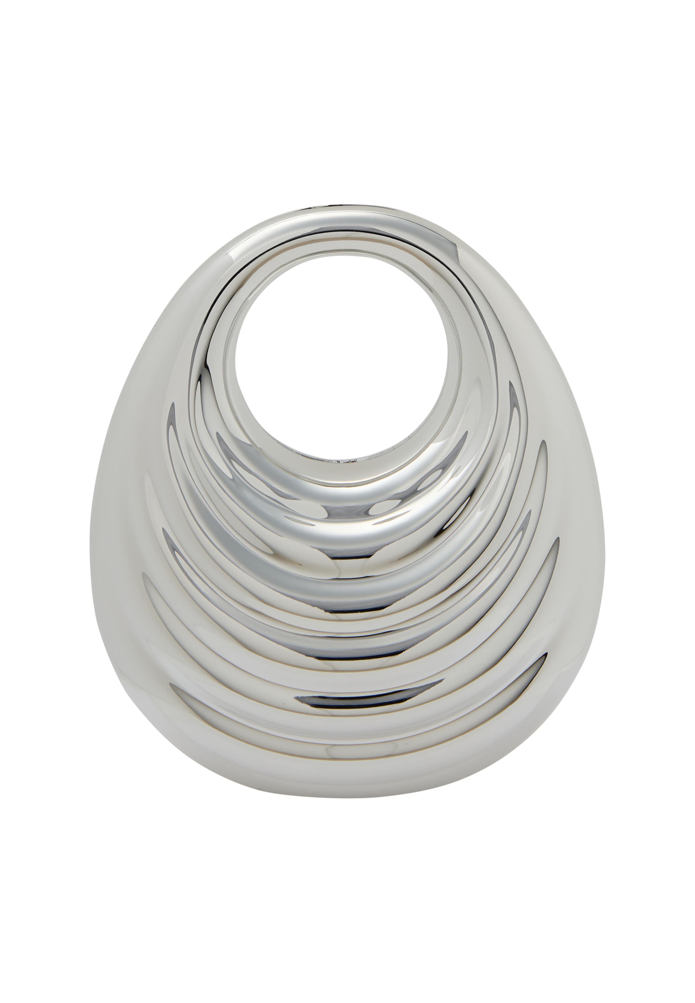 myMo at night Handtasche in Silber: Vorderseite