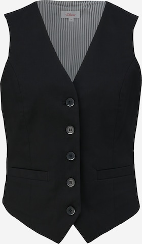s.Oliver Suit Vest in Black: front